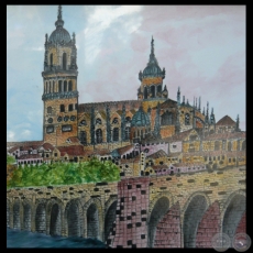 CATEDRAL DE SALAMANCA, 2005 - Porcelana de MARTHÚ RODRÍGUEZ ALCALÁ